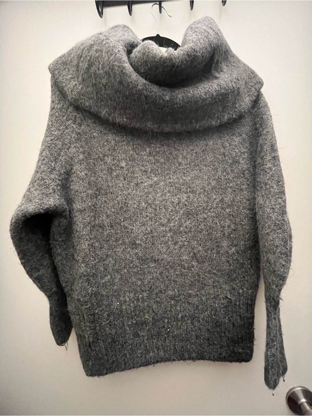 H&M Heather Gray Cowl Neck Sweater